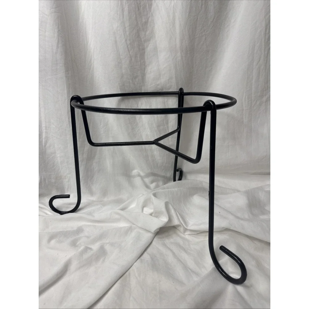 Wrought Iron Stand Whiskey Barrel Rain Barrels Planter Drink Dispenser Pedestal